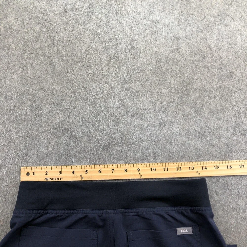 FIGS Scrub Pants Womens XS Tall Blue Technical Collection Straight Leg Medical